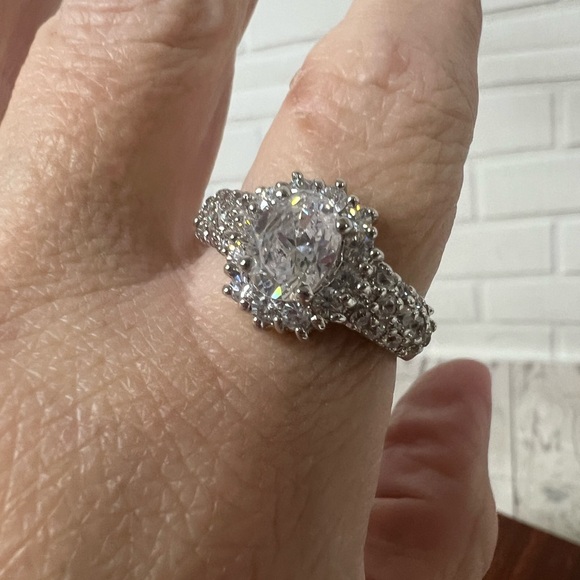 Sterling Silver Ring With Clean Stone .925 Signed NC Women Size 10 Oval - Picture 11 of 16